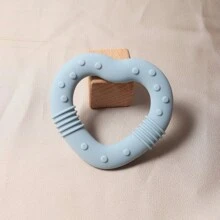Bacchetta da dentizione a forma di cuore in silicone per bebè, giocattolo da masticare per la cura dei denti del bambino con più punti di stimolazione