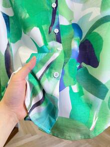 女士时尚新款单排扣长袖衬衫