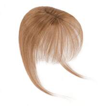 8x10cm Women Hair Toppers 100% Real Human Hair Top Pieces With 3 Clips Swiss Base Hand-Tied Hair Extensions For Hair Loss Thinning Gray Hair 130% Density 6-14 Inch 100% Real Hair Clip In Toupee Hairpieces DE - #6 - Hellbraun - 查看 8