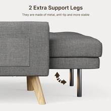 Sofa Bed Set - Dark Grey - View 7
