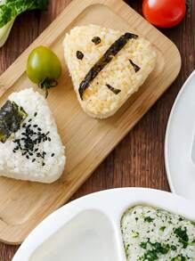 1 pieza Molde para sushi Onigiri Molde para bolas de arroz Molde de bolas de arroz triangulares Fabricante de bolas de arroz bentō Molde de sushi japonés 6 piezas Molde de sushi triangular Herramienta de procesamiento de alimentos lista para usar y fabricar manualmente para restaurante y niños