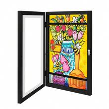 2pcs  A4 Art Display Frame Photo Picture Crafts Poster Storage Frames Drawing - Black 2 - View 5