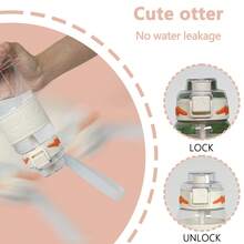 1pc 26oz/32oz Transparent/Frosted Plastic Water Bottle With Lid & Handle, Leak-Proof, Suitable For Students, Outdoor Sports, Travel, Gifts For Various Occasions - Multicolor - View 7