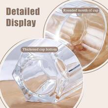 6 Stück Plastikbecher, 5,63 oz Plastik Trinkbecher für Kinder, 160ml/300ml/420ml Premium Transparente Becher Wiederverwendbar für Erwachsene Party, Stapelbare Becher, Plastik für Zuhause, Camping, Picknick, Grillen