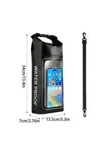2L Sac étanche, sac bandoulière étanche pour sports de plein air, convient pour la natation, la plongée, la navigation, la pêche et les activités de plage, étui étanche pour téléphone, sac de sport, sac de voyage, accessoires de vacances - Multicolore - Voir 4