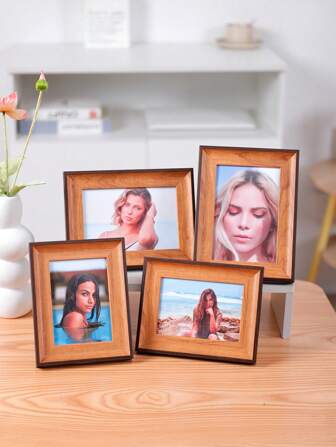 1pc Classic Photo Frame, Contemporary Desktop Display Frame For Office & Home, Creative Art Wall Frame, Vertical Rectangle, Suitable For Party, Holiday, Daily Decoration, Birthday & Holiday Gift