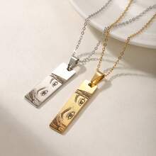 Personalized Human Eye Necklace, Human Eyes Custom Gift, Engraved Portrait Necklace ,Gift For Her For Him, Anniversary Jewelry - Multicolor - View 4