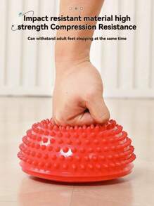 1/2/4 Stück strukturierte halb-runde Gymnastikbälle - aus PVC, weich & strapazierfähig, ideal für Muskelentspannung, Fitness-Training & Balance-Übungen, Balancetrainer, farbiges Sportequipment, PVC-Struktur, Sportaccessoires, Zufallsfarbe, Fitnessstudio, Sport, Heimtraining, Pilates, Yoga