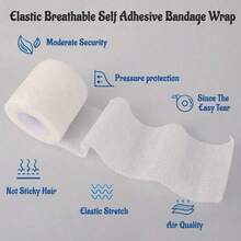 1/2/4/6/12/24 Pieces Of Self-Adhesive Elastic Bandages, Flexible Stretchable Tape, Strong Elastic Tape For Sports, Suitable For Wrists And Ankles