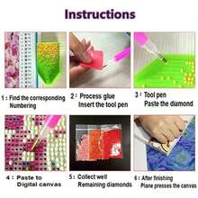 5D DIY Diamond Painting Kit - Castle Landscape Theme, Suitable For Beginners And Handicraft Enthusiasts, Round Diamond Acrylic Mosaic Art, Frameless Wall Decor, Applicable For Home, Bedroom And Office, Perfect Holiday Or Birthday Gift, Creative Full Diamond Cross-Stitch Craft - Multicolor - View 4