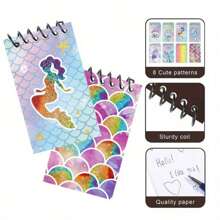 8pcs/Set New Dinosaur Party Spiral Notebook A7 Size Coiled Memo Book, Cartoon Children Stationery, Birthday Gift, Back To School Essential