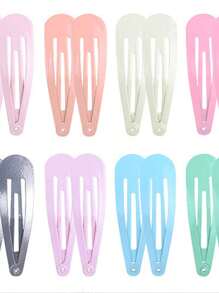 Set de 40 piezas de pasadores de pelo con gota de esmalte de colores aleatorios, accesorios para el cabello, pinzas de garra, pasadores para el cabello, deslizadores para el cabello, garras para el cabello, artículos escolares