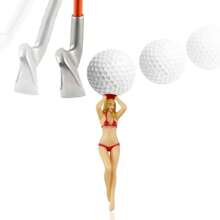 6pcs Fun Ladies Golf Ball Seat, 7.5cm (2.95in) Durable Plastic, Golf Placement Training Ball Accessories, Professional Golf Nails, Golf Experience