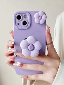 1 Stück modische und frische Blumen Airbag Halterung und Blumen Zubehör Halterung Handyhülle, kompatibel mit Apple 16/15/11/12/13/14 Pro Max/Xs/Xr/11 Pro/11 Pro Max/12 Pro/12 Pro Max/13 Pro/13 Pro Max/7 Plus/14 Pro/14 Pro Max/14 Plus/8 Plus /Se2, kompatibel mit Galaxy A02/A03/A03CORE/A04/A04E wasserdicht stoßfest kratzfest