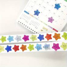 500pcs Holographic Glitter Star Stickers Reward Stickers For Kids, Decoration For Preschool Rewards, Non-Adhesive Stickers, Labels Suitable For Parties, Sealing, Classrooms, DIY, Birthday, Holiday Gifts