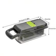 16 In 1 Professional Slicer Cutter: Cuts, Grates And Chops In Seconds Rustproof And Safe Stainless Steel - 綠色 - 查看 4