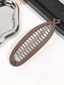 1/2 Stuks Amber Bananen Clip Paardenstaart Clip Franse Elegante Hoge Craniale Top Haar Clip Krullend Haar Clip