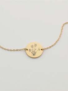 1 pièce Bracelet bouquet de fleurs de naissance, bijoux de naissance de famille personnalisés significatifs, cadeaux de bijoux pour femme, bracelet personnalisé Moboduc