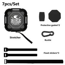 ENLEE Set de 7 piezas ENLEE Cuerda de remolque de bicicleta con retracción automática, cuerda de remolque duradera y ajustable con mosquetones resistentes, ideal para bicicletas de carretera y montaña, accesorio de ciclismo para uso al aire libre y viajes