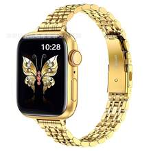 1条男女通用不锈钢表带，兼容 Series 1-9、Series 10、Series 11 Ultra、Series 2和SE，金色/银色可选，附带拆卸工具，方便调节。