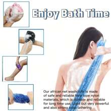 1/3/5pcs Exfoliating African Net Bath Sponge Bath Towel Nylon Bath Towel Bath Towel For Daily Skin Smoothing And Scrubbing