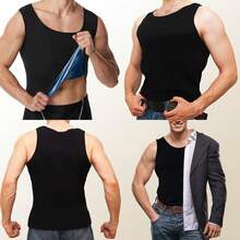Sauna Vest Men Waist Trainer,Sleeveless Sauna Suit Men Weight Loss,Sauna Shirt Men Compression Top