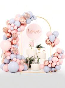 Metal Arch Backdrop Stand, 7.2FT, 6.6FT,6FT Back Drop Arch, Metal Balloon Arch Frame,Easy To Assemble, Gold Arch Stand For Parties, Birthday, Baby Shower(No Cover)