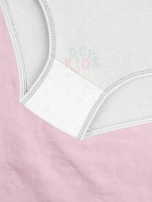 DCP Kids Children's Cotton Panties Kit 6 Plain Pieces 3 To 12 Years School Comfortable Basic Premium Set For Girls - 彩色 - 查看 2