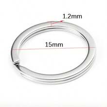 20pcs Flat Metal Key Rings Split Keychain Accessories Suitable For DIY Key Case, Bag Hanging Decor - Split Circle - View 11