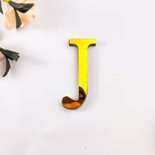 1 Piece 3D Acrylic Mirror Letter Art Wall Sticker - Light And Shadow Intertwined Space Aesthetic Symbol, Gold/Silver/Black/Rose Gold Oversized Letters Self-Adhesive Home Decorative Letter Logo Art Sticker, Artistic 3D Thickened Acrylic Mirror Letters Wall Sticker (3.93/5.9/7.87/11.81 Inches)