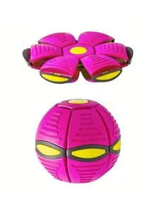 1 Elastic Stepping Ball, Outdoor Sports Toy, Magic Flying Saucer Deformation Ball Suitable For Small Dogs And Pets To Play With - Multicolor - View 7