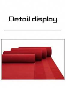 婚礼地毯，高密度红地毯和厚白地毯，一次性使用，品质优良，适合各种庆典。浴室厨房装饰 - 紅色 - 查看 8