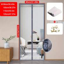 Magnetic Mosquito Net Curtain - No Hole Self-Adhesive Door Curtain, Universal For Kitchen Bedroom, Summer Magnetic Mesh Screen, Breathable Invisible Curtain, Washable Retractable Divider, Home Mosquito Repellent