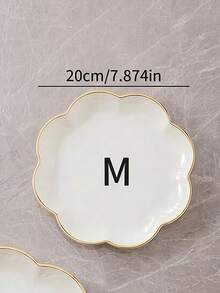 1/3pcs Luxury Multipurpose Floral Pattern Storage Trays - White - View 4