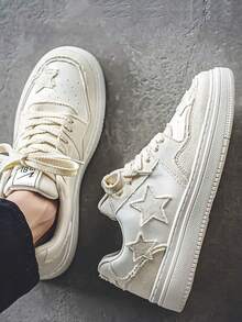 New Casual Thick Sole Breathable Canvas Shoes Retro Low-Top Shoes Star Skateboard Shoes Versatile Men Outdoor Sneakers