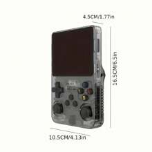 Consolă de jocuri portabilă R36S retro cu jocuri clasice încorporate de 64G, ecran IPS de 3,5 inch, baterie de 3500mAh, mini consolă video retro portabilă, joystick-uri 3D duale
