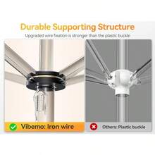 Beach Cabana 6.2' X 6' Portable Canopy With Side Wall 4 Adjustable Height UPF 50+ UV Protection Easy To Set Up Cool Cabana Tent Waterproof Beach Shelter For Outdoor Patio - CreamColor - View 3