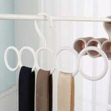 4 Packs Scarf Hanger Holder Scarf Storage Organizer For Ties Belts Socks, Ring Hole Slots For Space Saving, Multiple Purpose Tie Belt Rack Organizer