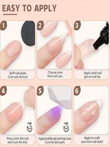 576pcs Short Square Press-On Nail Stickers, 24 Colors Soft Gel Nail Strips, Suitable For DIY Fake Nails, Minimalist & Versatile, 15 Sizes, For Women Nail Supplies - Multicolor - View 7