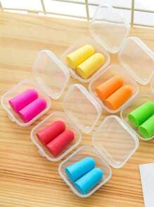 5 Pairs (10 Pieces) - Reusable Earplugs For Sleeping, Traveling, Napping, Studying, Random Colors, Wireless