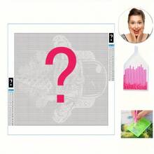 New DIY Diamond Painting Kit, 5D Mysterious Fiorna Square Diamond Decoration, Random Mysterious Gift - Multicolor - View 4