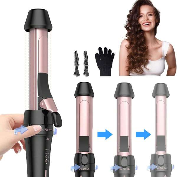 Ferramenta de modelagem de longa duração para cachos pequenos, modelador de cachos desleixados, aparelho de modelagem de cabelo com íons negativos, sem danos