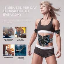 Ab Machine Waist Trainer Belt Abs Workout Equipment For Men Woman Abdomen/Arm/Leg Home Office Fitness Exercise - Multicolor - View 5