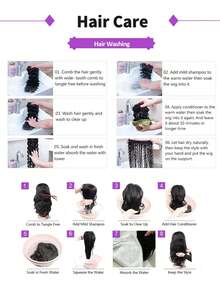 Pixie Cut Wigs Human Hair Short Curly Bob Wigs With Bangs Brazilian Afro Curly Human Hair Wigs Glueless Machine Made Short Pixie Cut Wigs For Women - Natural Black - View 6