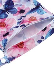 2pcs Portable Cartoon Print Wet Bag, Diaper Change Storage Bag - Multicolor - View 6