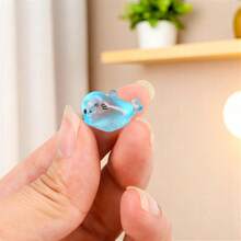 20 件装，四个迷你海豹夜灯饰品，全新夜灯微型海洋动物树脂工艺品，可爱海豹、企鹅、海狮、鱼，适用于迷你花园和水族馆的 DIY 配件，微景观鱼缸饰品，户外花园饰品