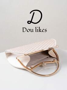 Solid Color Handbag, Large Capacity Wallet, Perfect Choice For Wedding, Party, Celebration, Formal Event, Birthday Gift, Valentine's Day Gift, Ball And Formal Occasions