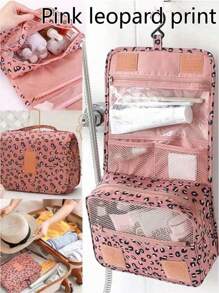 Hanging Travel Makeup Bag, Large Capacity Bathroom Toiletry Organizer, Multi-Functional Double Layer Cosmetic Bag, Portable Beauty Storage Pouch, Waterproof Beach Bag, Handbag, Perfume Holder, Makeup Case, Skincare Pack, Suitable For Skincare Products, Puff, Makeup Remover Pad, Makeup Brushes, Eyeshadow Palette, Floss, Great Gift For Friends And Teachers, Back To School & College Essential