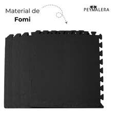 PEYMALERA Tapete Gym Piso Para Gimnasio 50x50x1.2cm 8 Piezas 2 M2 - Negro - Ver 6