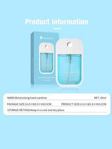6pcs/3pcs/1pc 45ml Various Scents Of Water-Free Hand Sanitizer, Hyaluronic Acid Spray Hand Sanitizer Fragrance Spray Sand Sanitizer, Portable Travel Hand Sanitizer Two Printing Appearances Will Be Shipped Randomly.